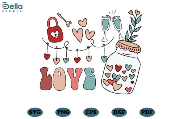 Download Retro Love Valentine Svg Files - Valentine svg files Collection