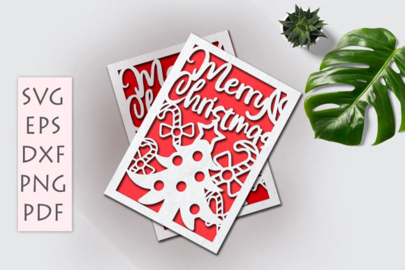 Download Merry Christmas Card SVG DXF EPS - Premium Resources